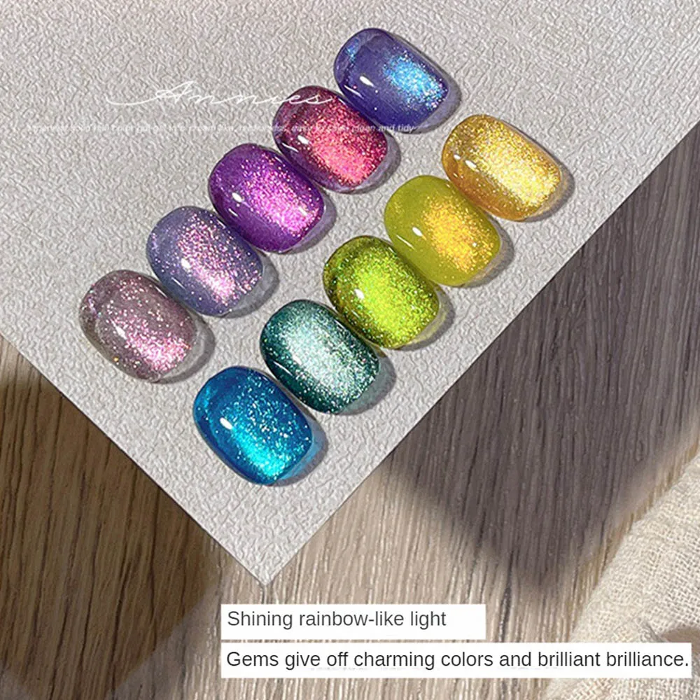 1~4PCS Nail Polish Quick Multi Color Selection Nail Gel Not Easy To Drop Cat Eye Gel Waterproof And Anti Warping 8ml/bottle