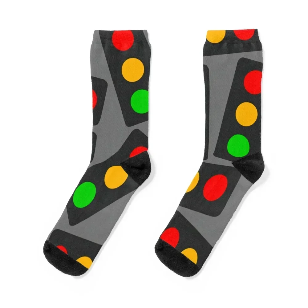 Large traffic light pattern (Large & Full version) Socks custom Thermal man winter Women's Socks Men's