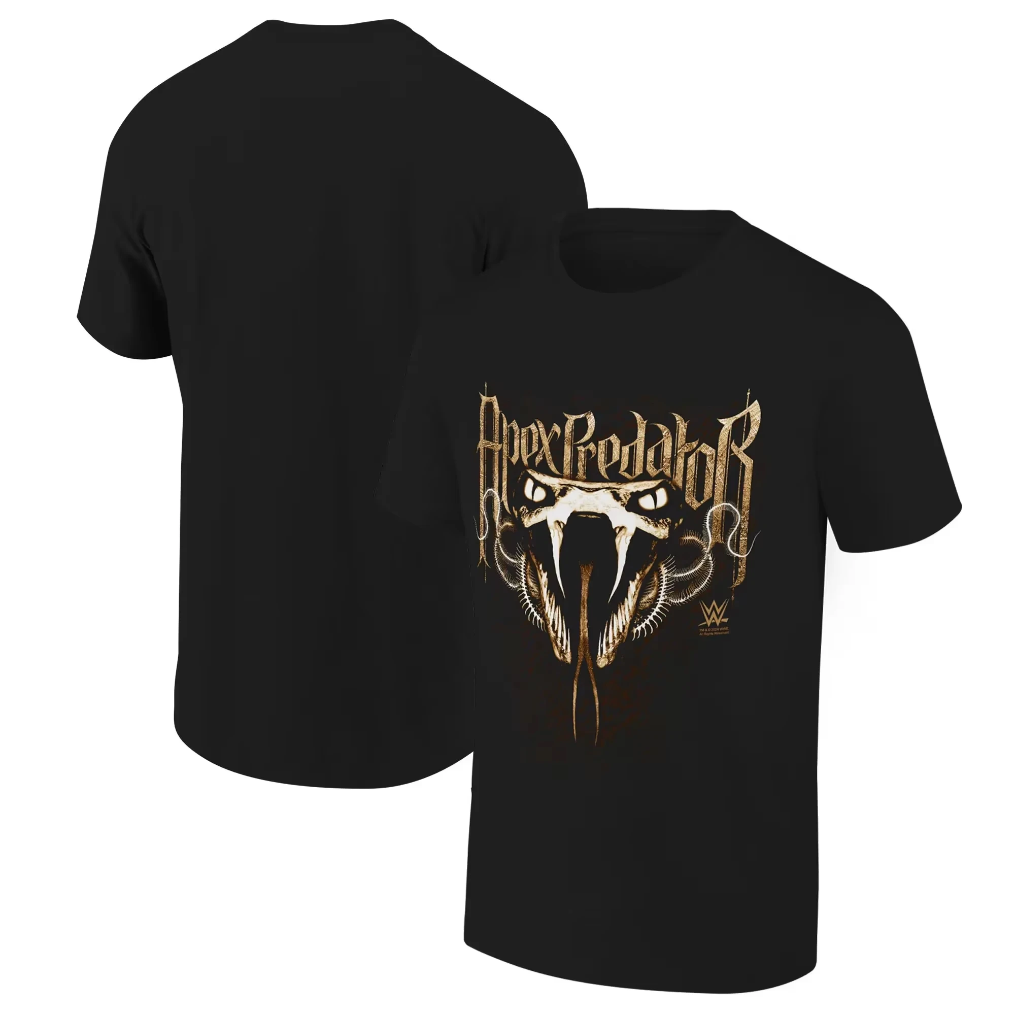 ShrekNew الصيف الرجال الأسود راندي أورتون فايبر دغة ثلاثية الأبعاد تي شيرت مطبوع قصيرة الأكمام الرياضة الراقية موضة محايدة حجم كبير