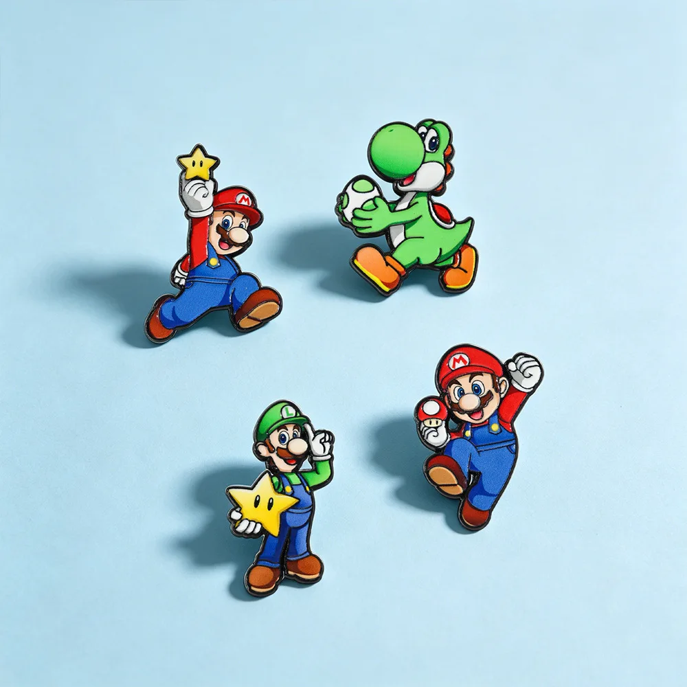 4/8Pcs Cute Game Figure Dinosaur Enamel Pins Cartoon Brooches For Backpack Fashion Lapel Badges For Fans Cosplay Gifts view 3