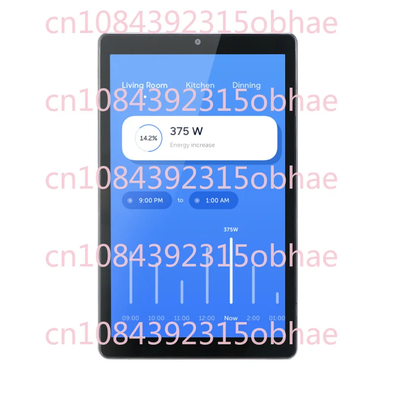 Touchscreen 8 Inch Plastic Smart Switch with Android 11 App Control POE Power for Home Car Hotel & Commercial Use