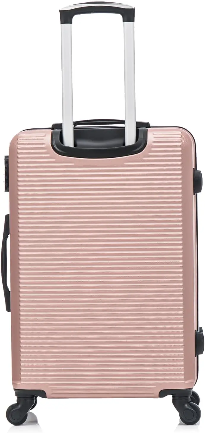 Mala média leve com casca dura de 24 polegadas |   Mala de 24" com rodas |   20kg |   Ouro rosa