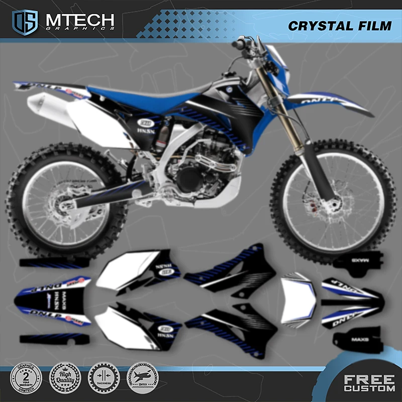 

DSMTECH Motorcycle Graphics Decals Stickers Kits For Yamaha WR250F WRF250 2007- 2014 WR450F WRF450 2007-2011 008