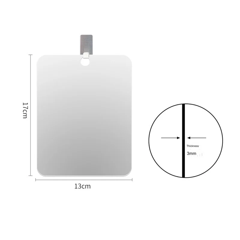 Lusterko prysznicowe bez mgły do ​​lusterka do golenia pod prysznic, nietłukące się lusterko do makijażu z organicznego szkła Deluxe, małe, łatwe w montażu