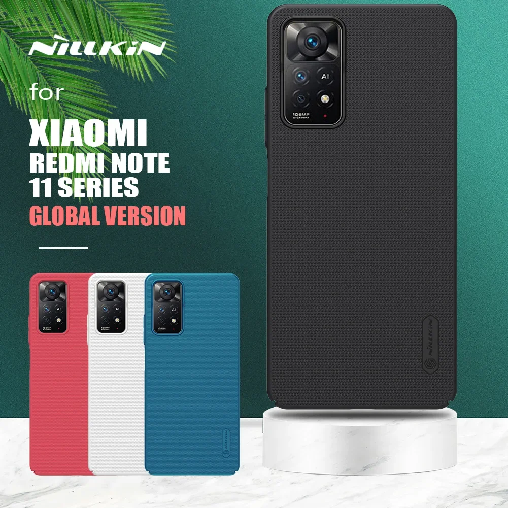 

Чехол для Xiaomi Redmi Note 11 Pro 5G Case Nillkin Super Frosted Shield Slim Cover for Xiaomi Redmi Note 11 Pro Plus 11S Global Case