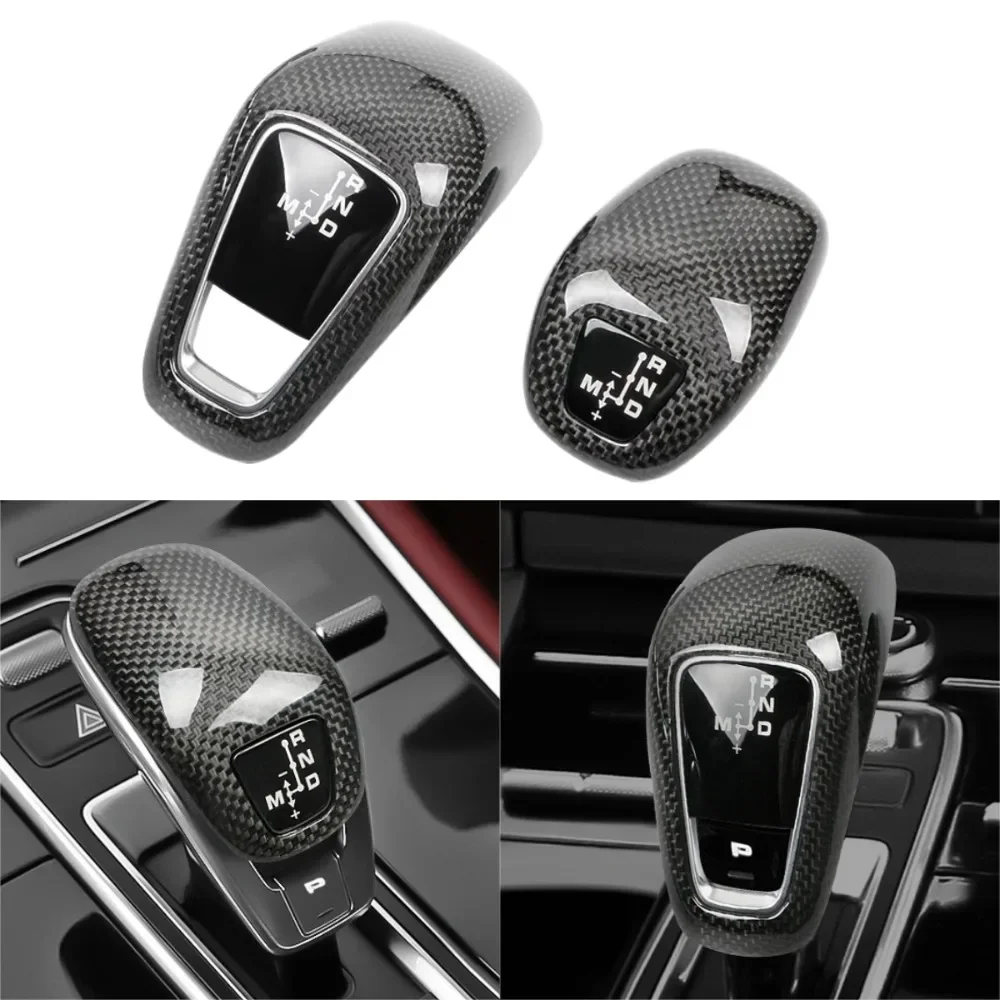 

For Porsche Cayenne Panamera 971 2017-2023 Carbon Fiber Gear Shift Knob Interior Trim Replacement Sport Suitable Car accessories