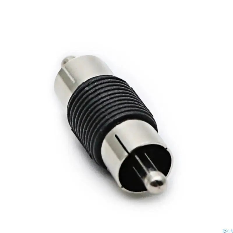 R91A 3Pack Video Male to Male Coupler Connectors for Convenient Video Cable Extension and Interferences Reductions for TVs