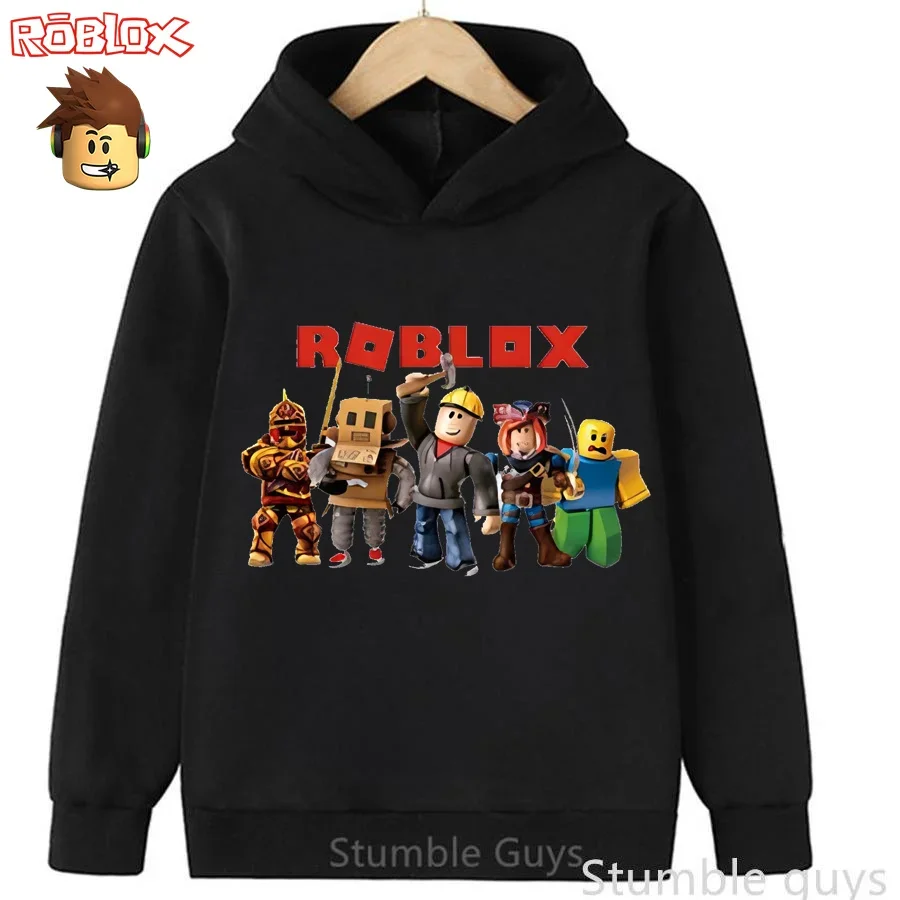 Roblox Sudadera con capucha deportiva de moda para niños de 3 a 12 años, sudadera con estampado de juego, ropa informal para niños y niñas