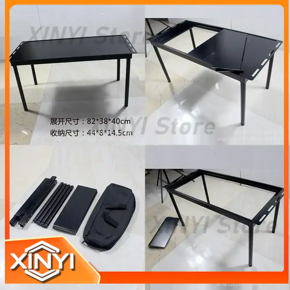 IGT Table for Outdoor Portable Camping Picnic Table Traveler Modular Combination Table Ultra Light Aluminum Alloy Folding