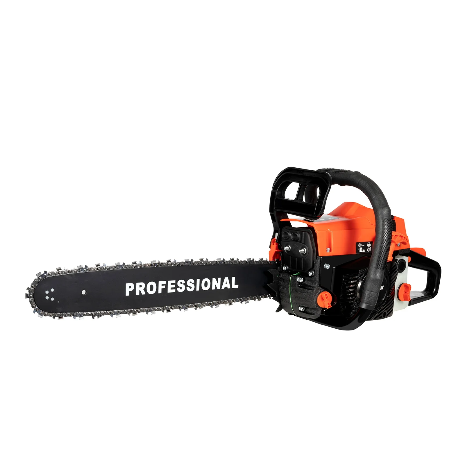 2.6kw Single Cylinder Gasoline Chainsaw Air-cooled 58cc 2-Stroke for Tree Wood Cutting