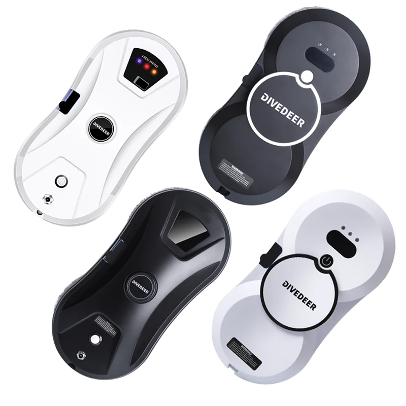 DIVEDEER Home intelligent cleaning robot with automatic water spraying function, anti drop magnetic glass cleaning machine