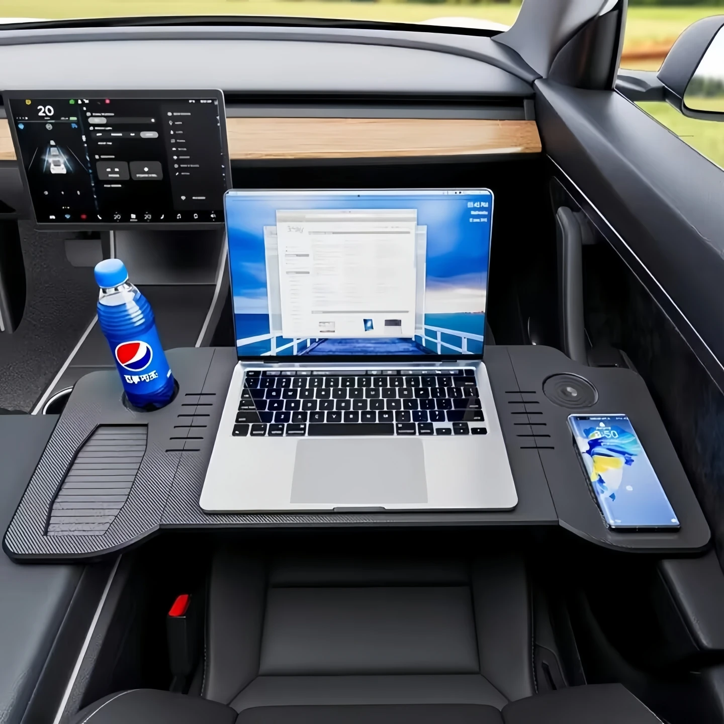 

Titanium 3 7 Baov 5 8 Car Table Top Notebook Stand Writing Desk Adjustable Angle Foldable Elevatable Plastic Material for Off...