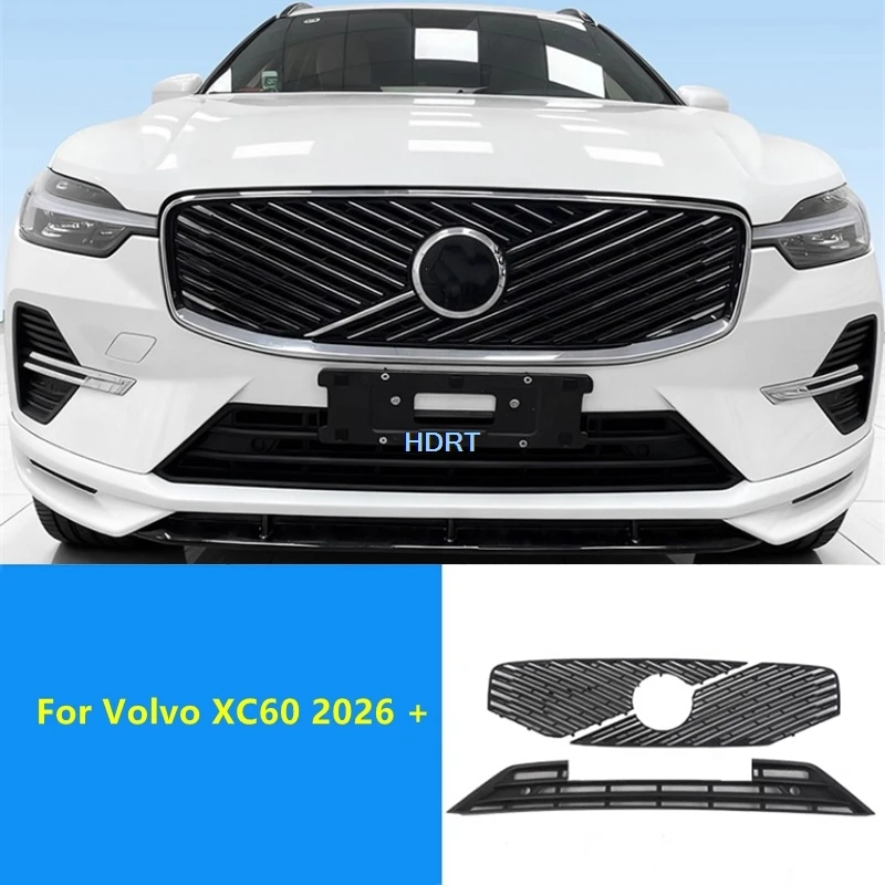 

Передний бампер в стиле автомобиля, гоночные грили, бак для воды с насекомыми, вставка для экрана, защитная сетка, декоративные аксессуары для Volvo XC60 2026 +