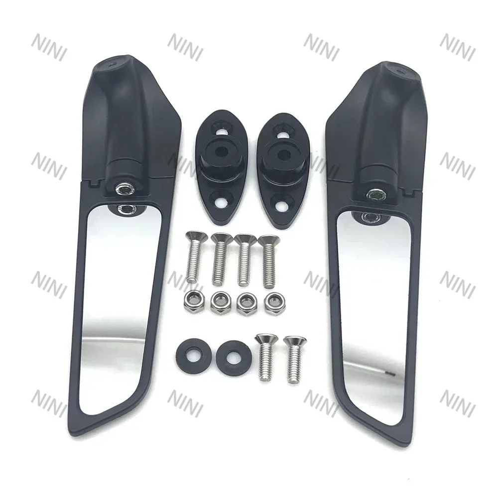 

Motorcycle For YAMAHA YZF R1 R6 For KAWASAKI ZX-6R ZX-25R Ninja 400 650 250 300 Adjustable Rotating Rearview Mirror Winglets