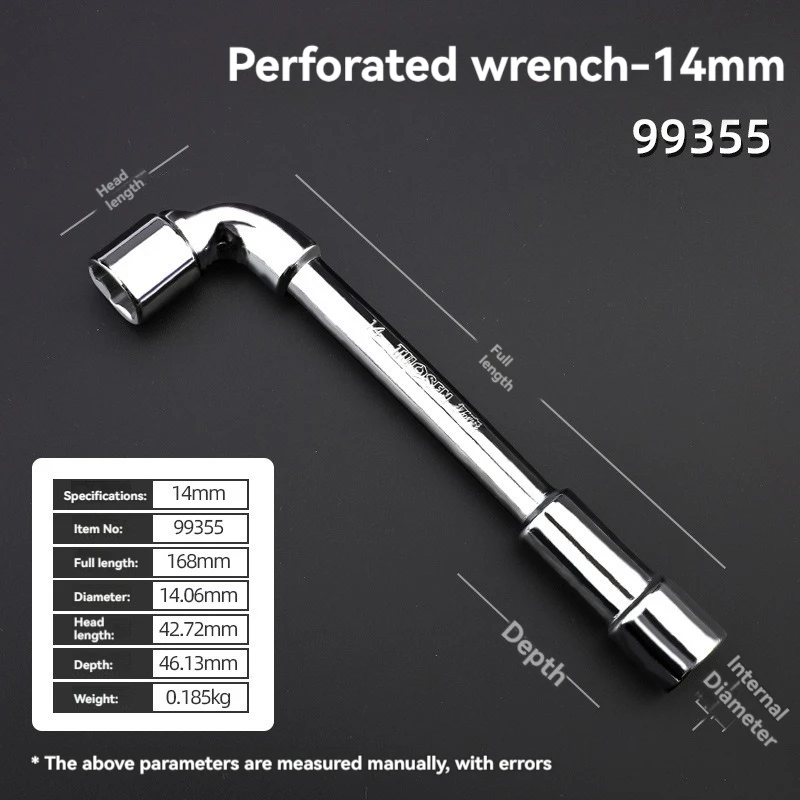 TUOSEN L Type Pijp Perforatie Elleboog Moersleutel Dubbele Kop Buitenste Hexagon Socket Mouw Spanner Verwijderen Fix Schroef Moer
