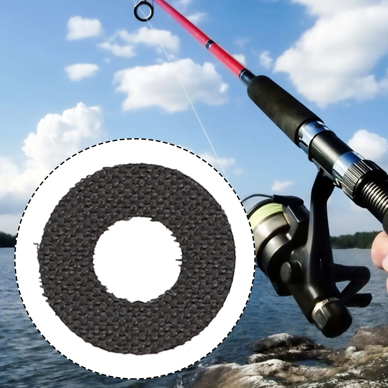 

1pc Fishing Reel Brake Washers Carbon Fiber Drag Washers For Baitcasting Drum Reels Brakes Pads Repair Accessories