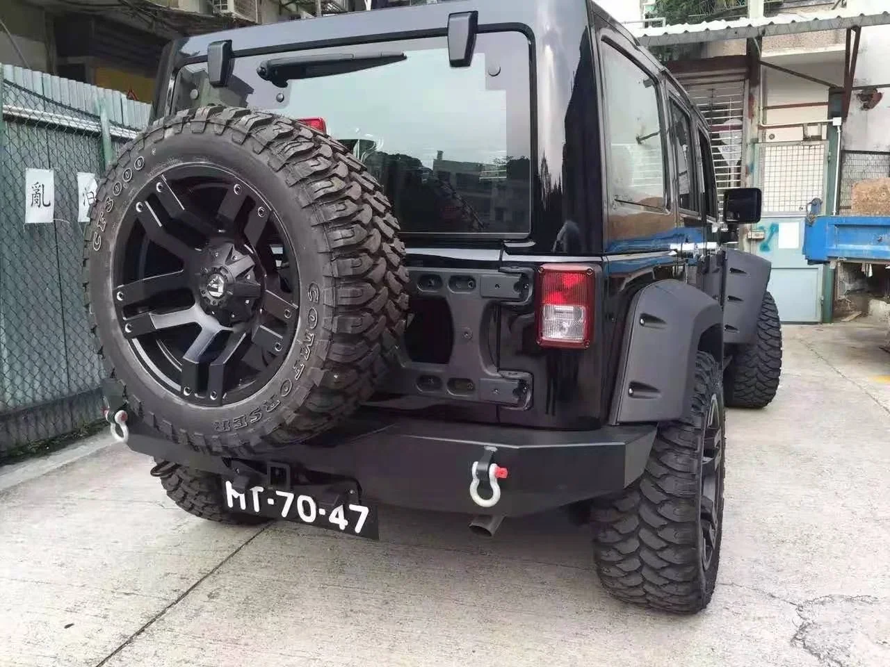 For Jep Wrangler JK 2007 2008-2017 Rear Door Hinge Band Spare Tire Bracket