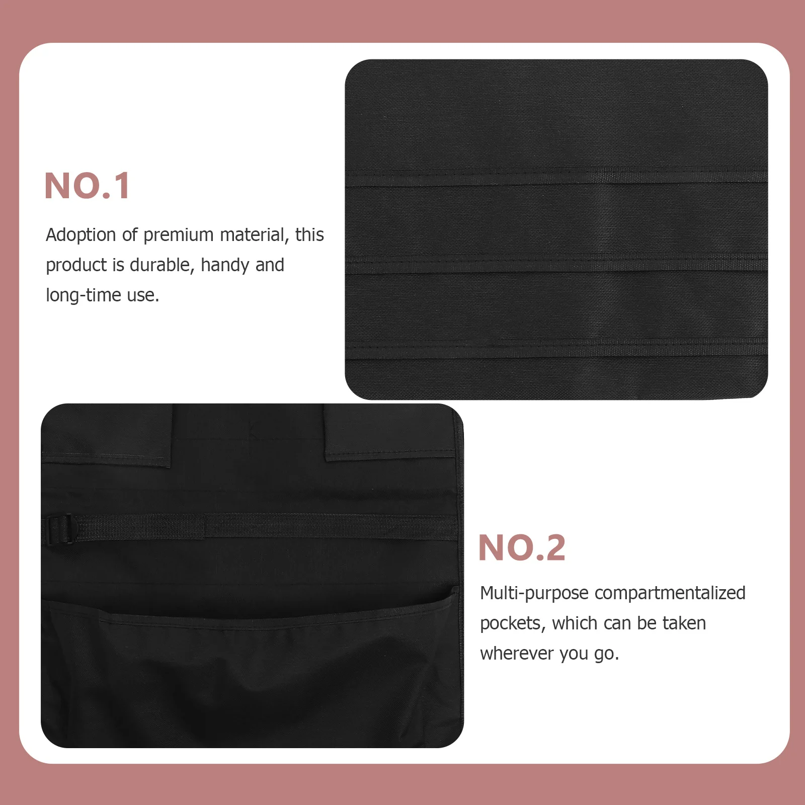 多機能吊り下げ収納バッグ デスクオーガナイザー キャンバスポケットブック収納バッグ 学生用 オフィス 教室 文房具 本用