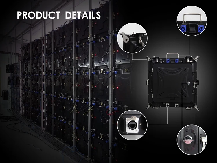 จอวิดีโอวอลล์แบบเต็มสี HD P1.9 พิกเซลขนาดเล็ก สำหรับใช้งานเชิงพาณิชย์ พร้อมโครงตู้แบบหมุน ป้ายดิจิทัลสำหรับโฆษณา จอแสดงผล LED