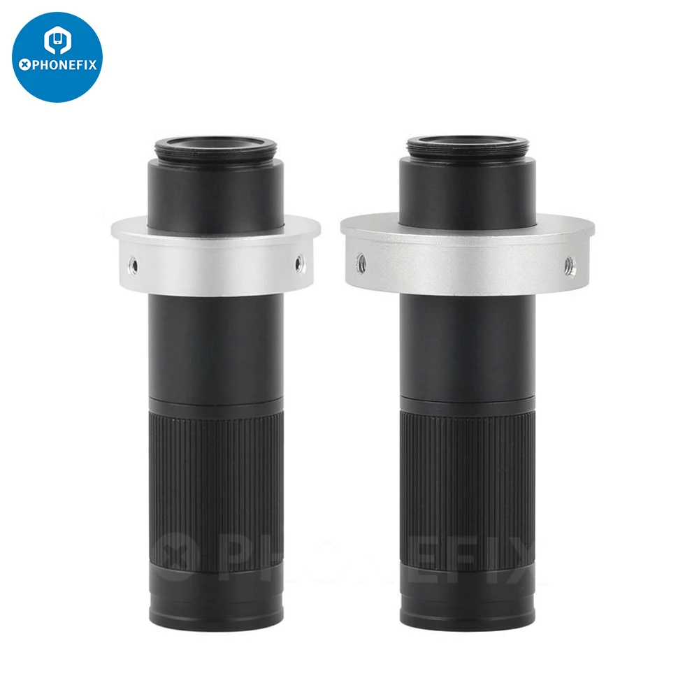 90X-240X Big Depth of Field C Mount Lens Continuous Zoom Monocular for Industrial VGA HDMI USB Video Microscope Camera Adapter