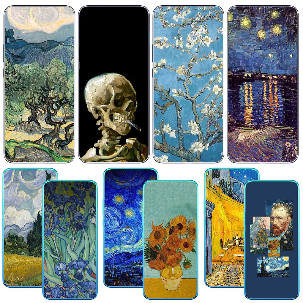 Starry Night Van Gogh Sky Art Cover Phone Casing for Motorola Moto G13 G14 G53 G54 G62 G72 G82 G84 E13 E20 G42 G32 G23 G22 Case