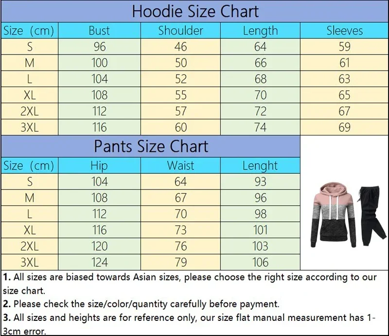 Damen-Trainingsanzug mit Print, Kapuzenpullover, Jogginghose, Farbblock-Design, vielseitig, lässig, Sport-Outfit, Größen S-3XL – Detail 1