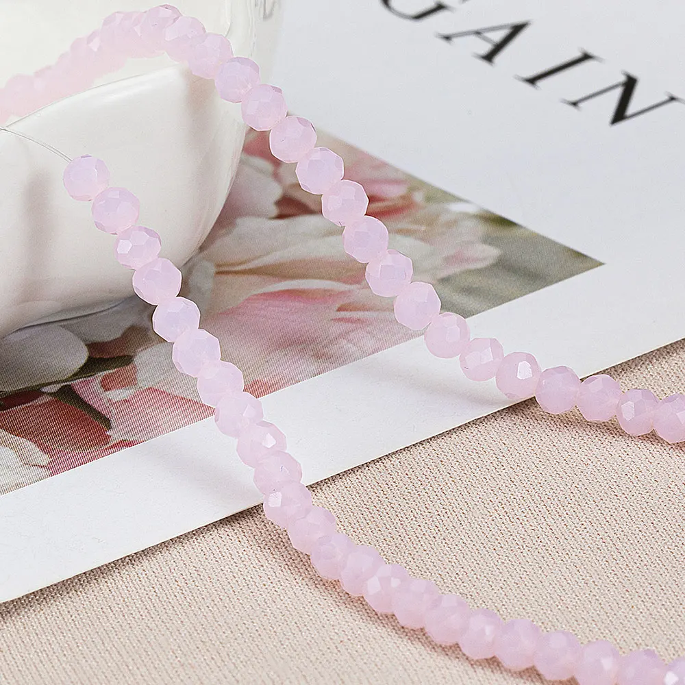 120 stücke/Los 3,6mm Kristallglas Rondelle Perlen Österreich facettierte runde lose Abstands perlen für DIY Schmuck Herstellung Armband Halskette – Detail 10