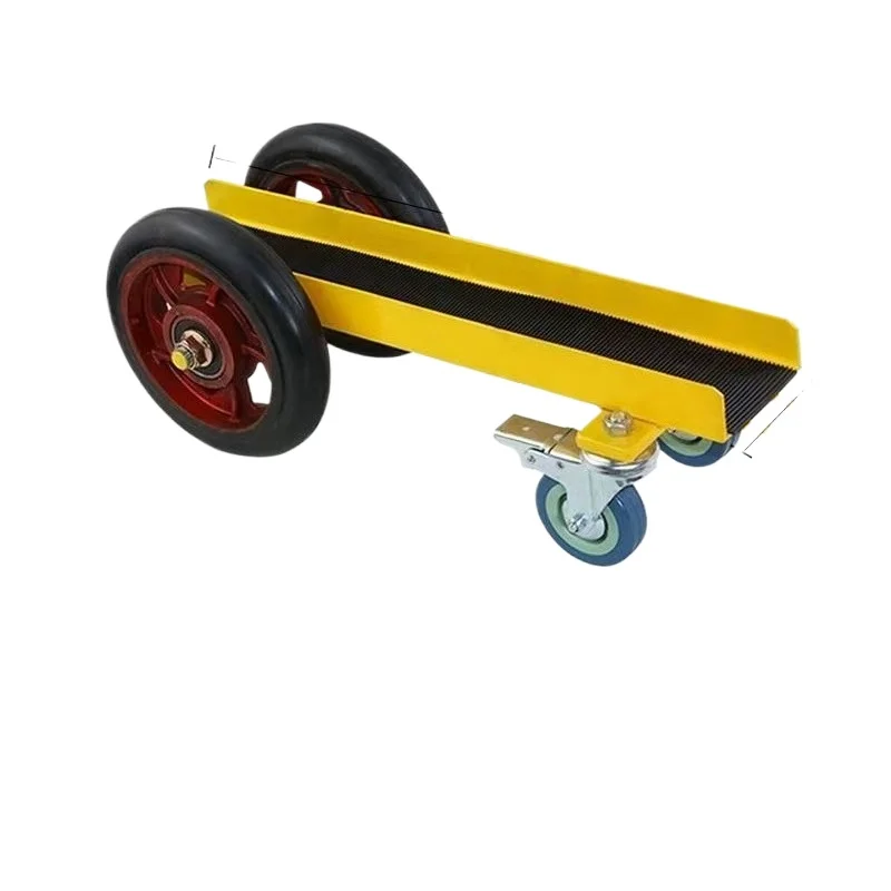 

Glass handling trolley Aluminum doors and windows turnover car Tile wood board handling artifact Solid rubber cast iron wheels