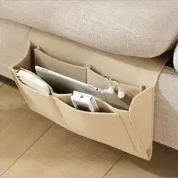 Felt Bedside Storage Bag Bedside Hanging Bags Sofa TV Remote Control Storage Organizer Bed Holder Pockets