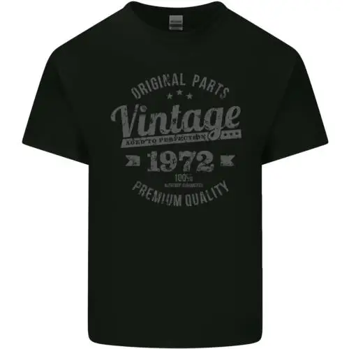 Vintage Jahr 52nd Geburtstag 1972 Mens Baumwolle T-Shirt