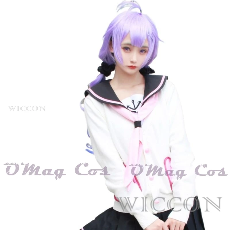 Game Azur Lane Unicorn Cosplay Costume HMS Knitwear Coat Japanese JK Uniform Skirt Wig Woman Sexy Kawaii Halloween Suit