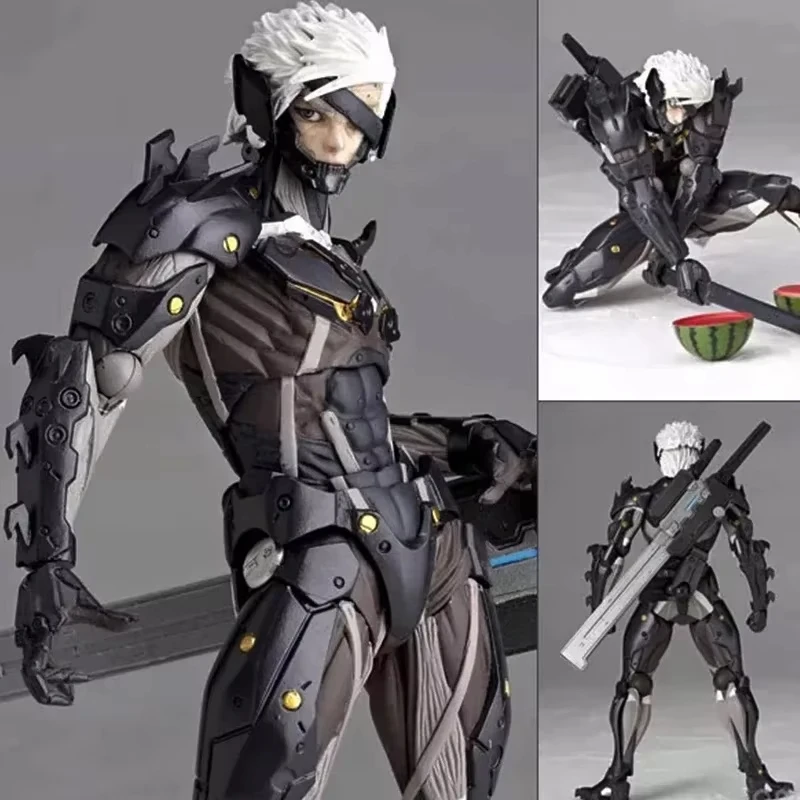 14cm Yamaguchi 140 Ex-Metal Gear Rising: Raiden Figurine RAIDEN Rise Collection Model Gk Figure Ornaments Toys Kid Birthday Gift