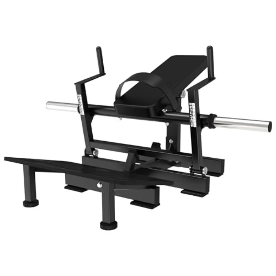 

Тренажер для ягодиц Signature Fitness Glute Bridge с платформой для грузов, для формирования и укрепления мышц ягодиц, черный, прочный.