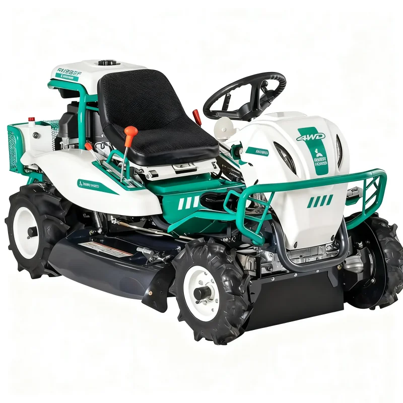 جزازة العشب الكهربائية المخصصة لبدء التشغيل، قاطعة الفرشاة 88 سم، درجة ذاتية الصنع مع صندوق العشب