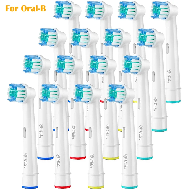 16×Ersatzbürstenköpfe für die elektrische Zahnbürste Oral-B Fit Advance Power/Pro Health/Triumph/3D Excel/Vitality Precision Clean