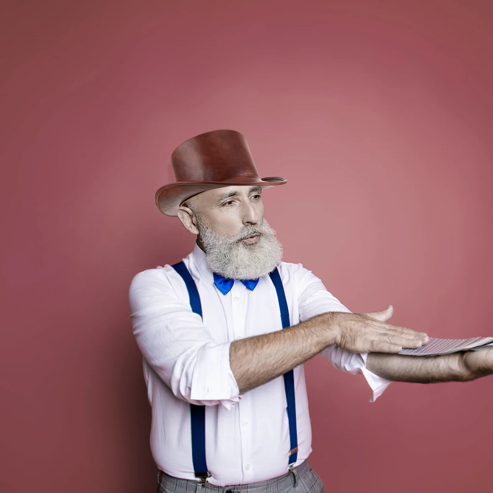 Caballero Medieval Vintage Steampunk falso Unisex para fiesta de Halloween accesorio de disfraz Steampunk