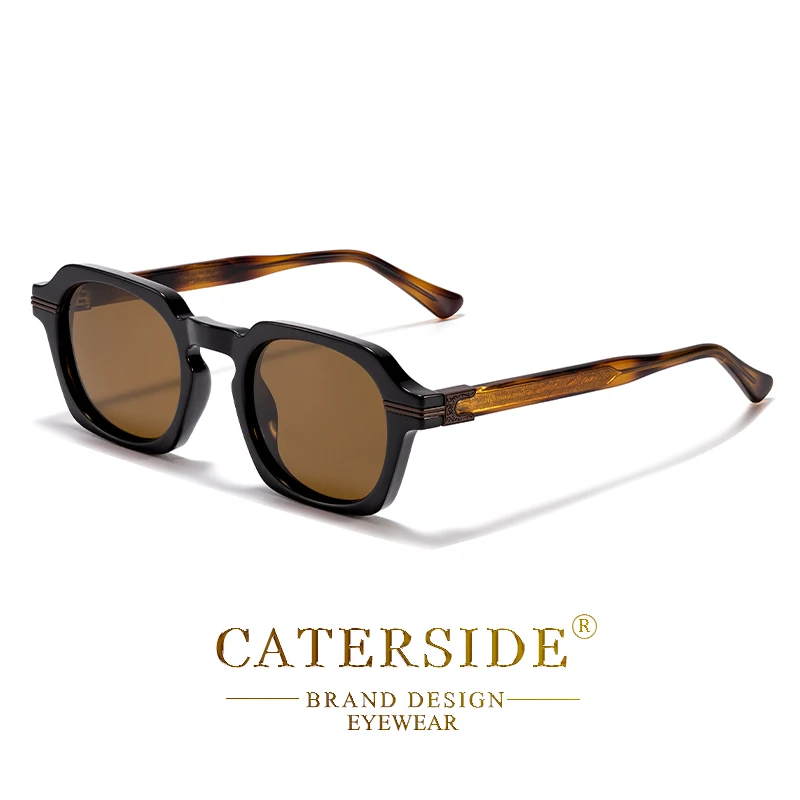 CATERSIDE Vintage Punk Herren-Sonnenbrille, Markendesign, Sonnenbrille mit kleinem Rahmen, Party, Reisen, modische Brille, Geschenk, ideale Wahl – Detail 11