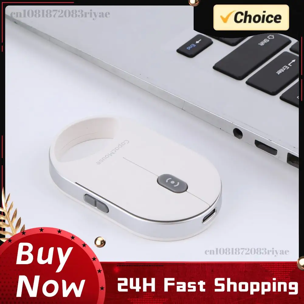 Wireless Mice Rechargeable Mini Capacitive Mouse Portable Silent Mouse with USB Receiver 4 Adjustable DPI for Laptop PC Computer