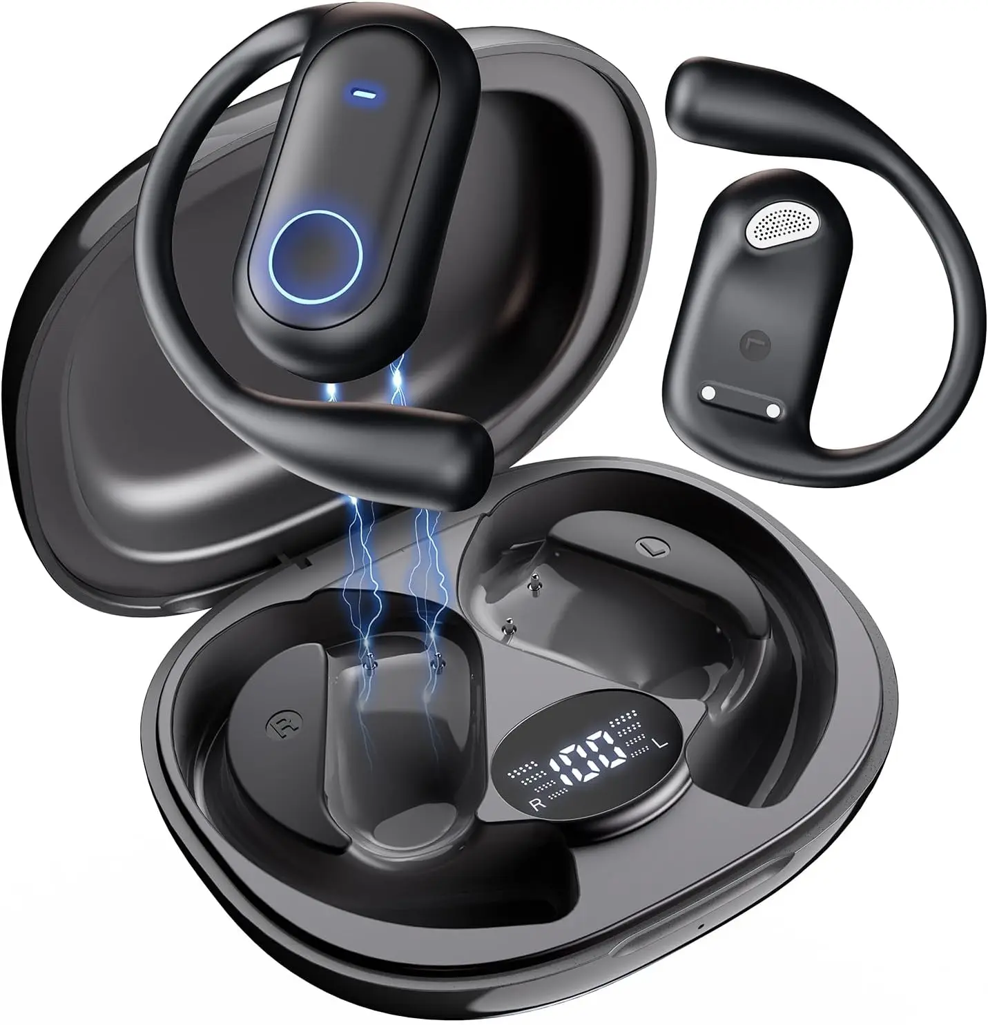 

Наушники-переводчики с ИИ в реальном времени, поддержка 164 языков, Bluetooth 6.1, 80 часов работы для путешествий и бизнеса