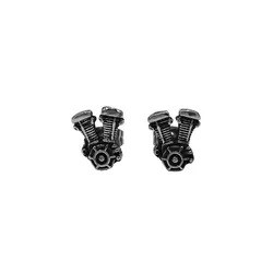 Classic Motorcycle Engine Earrings Studs Stainless Steel Jewelry Punk Biker Mens Earring SJE370218