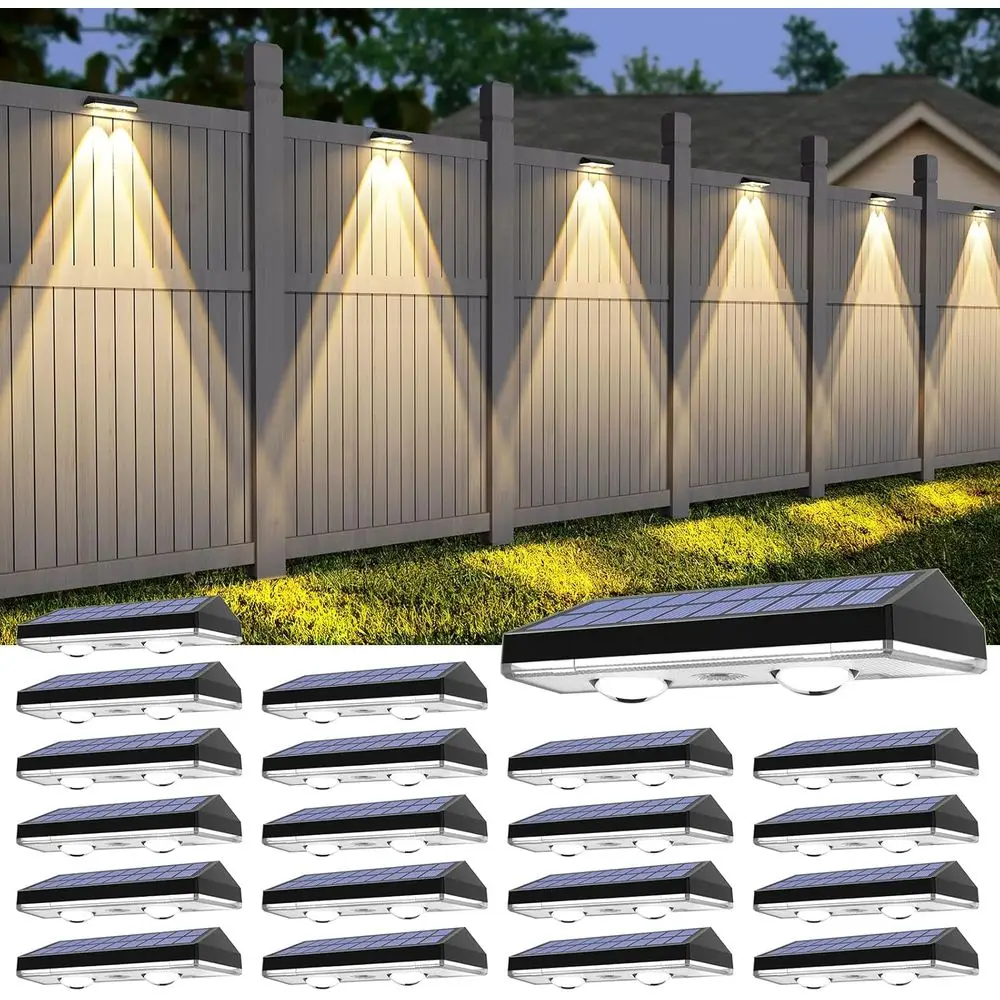 

Набор из 20 уличных водонепроницаемых светодиодных светильников RGB и теплого белого света (6 цветов) для патио, бассейна и сада