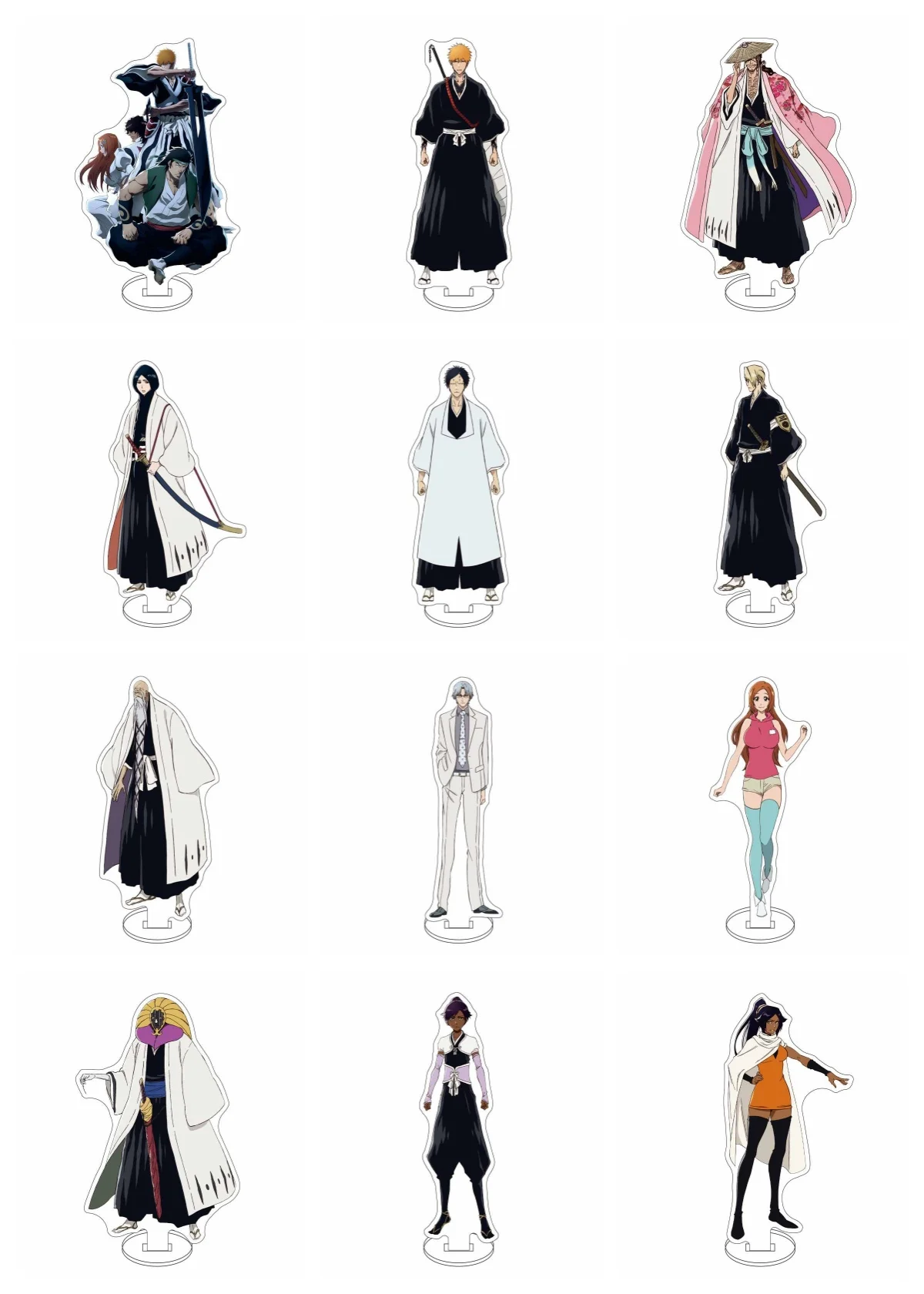 Hot Anime BLEACH Acrylic Standing Cards Model Cosplay Characters Ornament  Goods Collection Gifts Accessories15CM