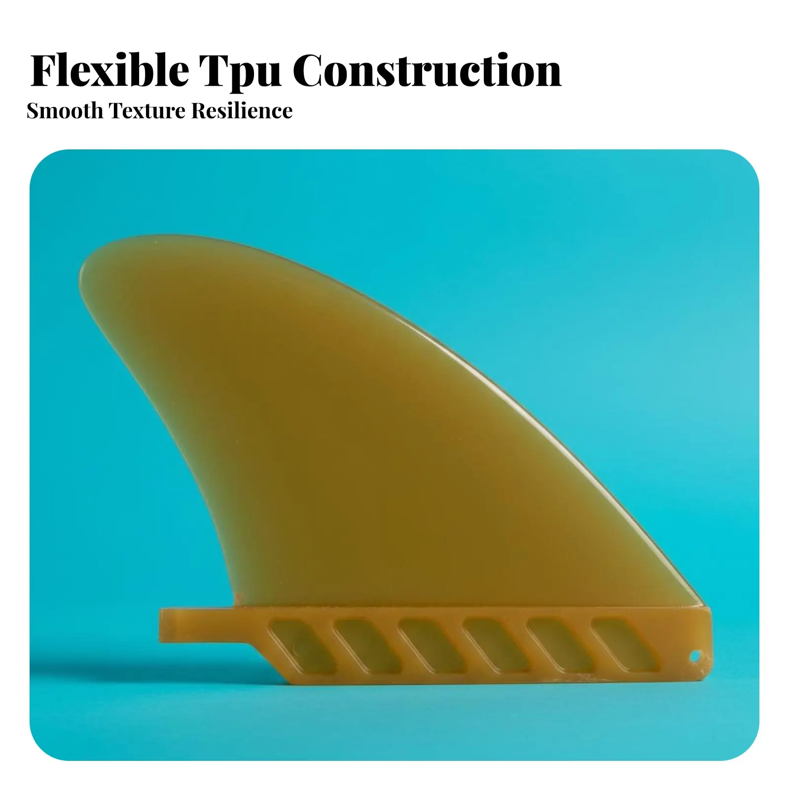 Aleta de timón de goma suave para tabla de paddle surf, mejora la estabilidad, timón trasero flexible para tabla de paddle surf, mejora el equilibrio