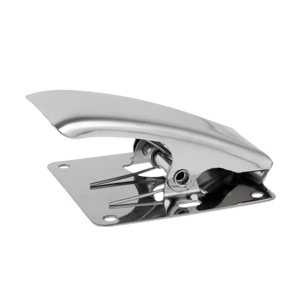 Stainless Steel Fillet Clamp Deep-jaw Fish Tail Clip with Mounting Base for Fish Cleaning Tools Fillet Bait Fishing Board