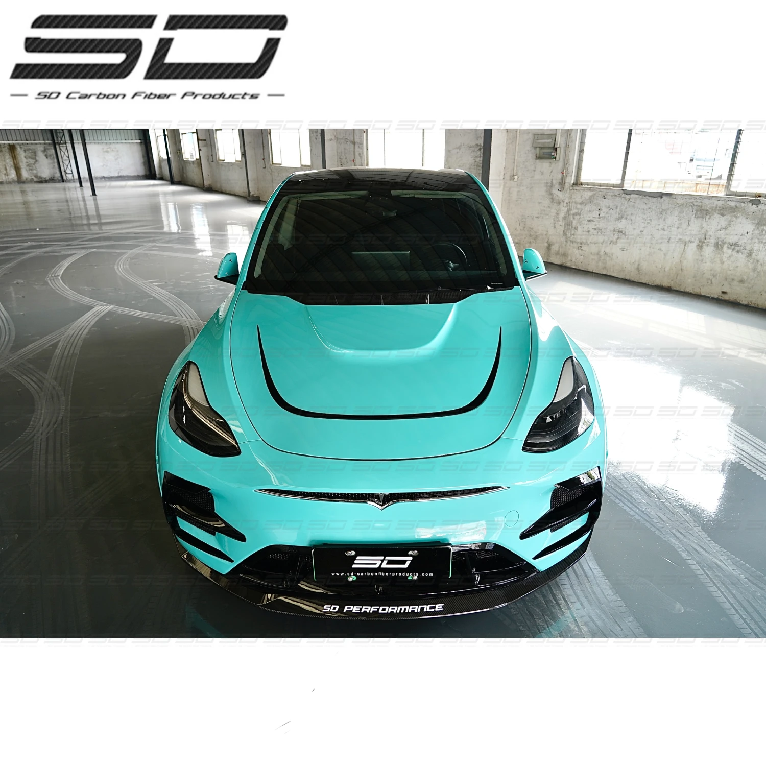 T-esla Model Y Upgrade SD Style Dry Carbon Fiber/PP/FRP  Body Kits