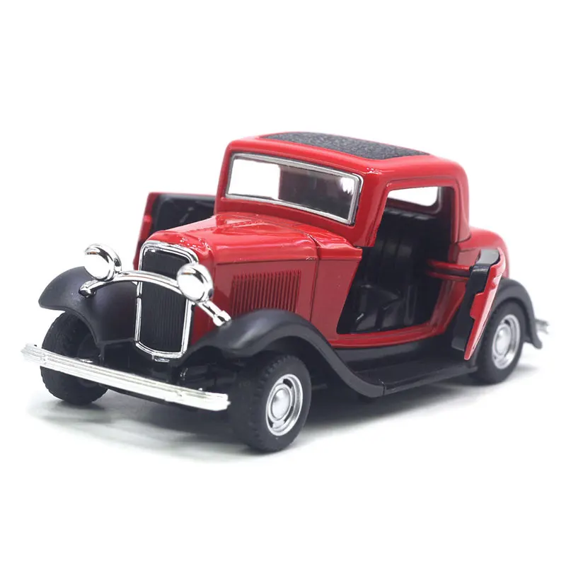 1: 32 Die Casting Model Retro Vintage Car Alloy Car Model Boy Birthday Gift Puzzle Toy