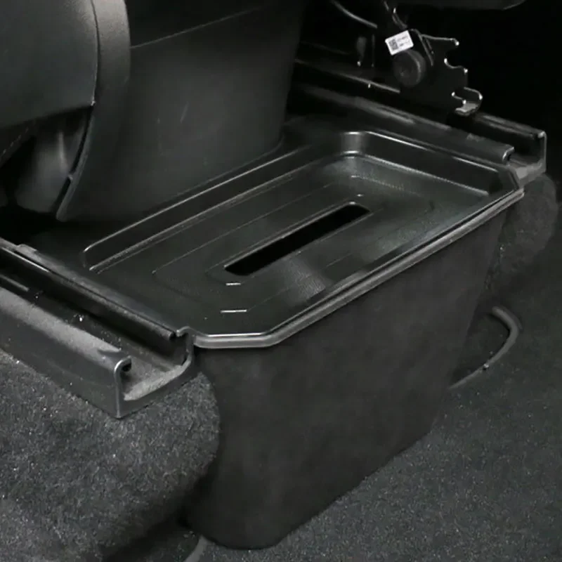 

Rear Center Console Organizer TPE Tray For Tesla Model Y 2020-2024 Storage Box Case Accessories