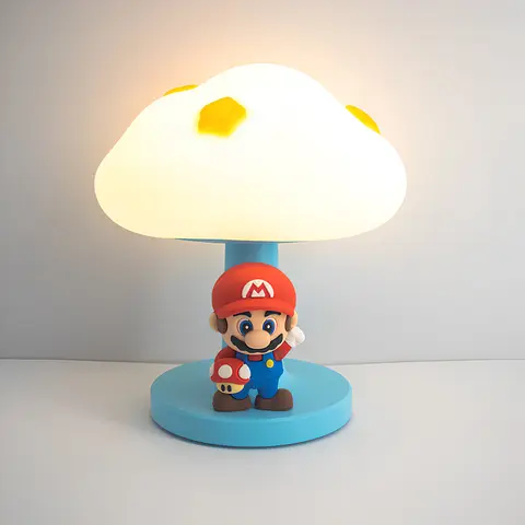 Mario Night Lights, Super Mario Figurines, Children's Birthday Gifts, Bedroom Bedside Lamps, Ambient Table Lamps
