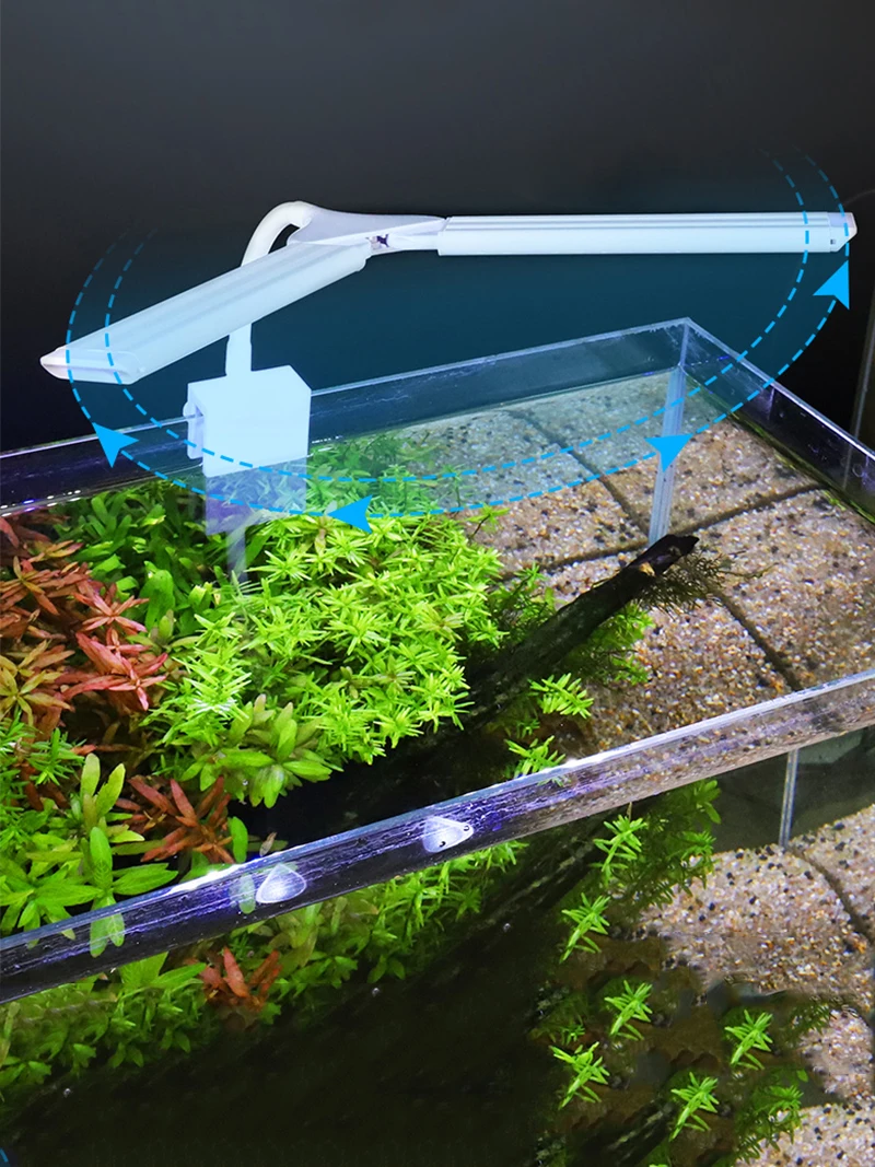 Lampe LED à Clip Super brillante pour plantes aquatiques, lampe de synchronisation à spectre complet, 220-240V, 30 ~ 70CM, 4W, 8W, 13W