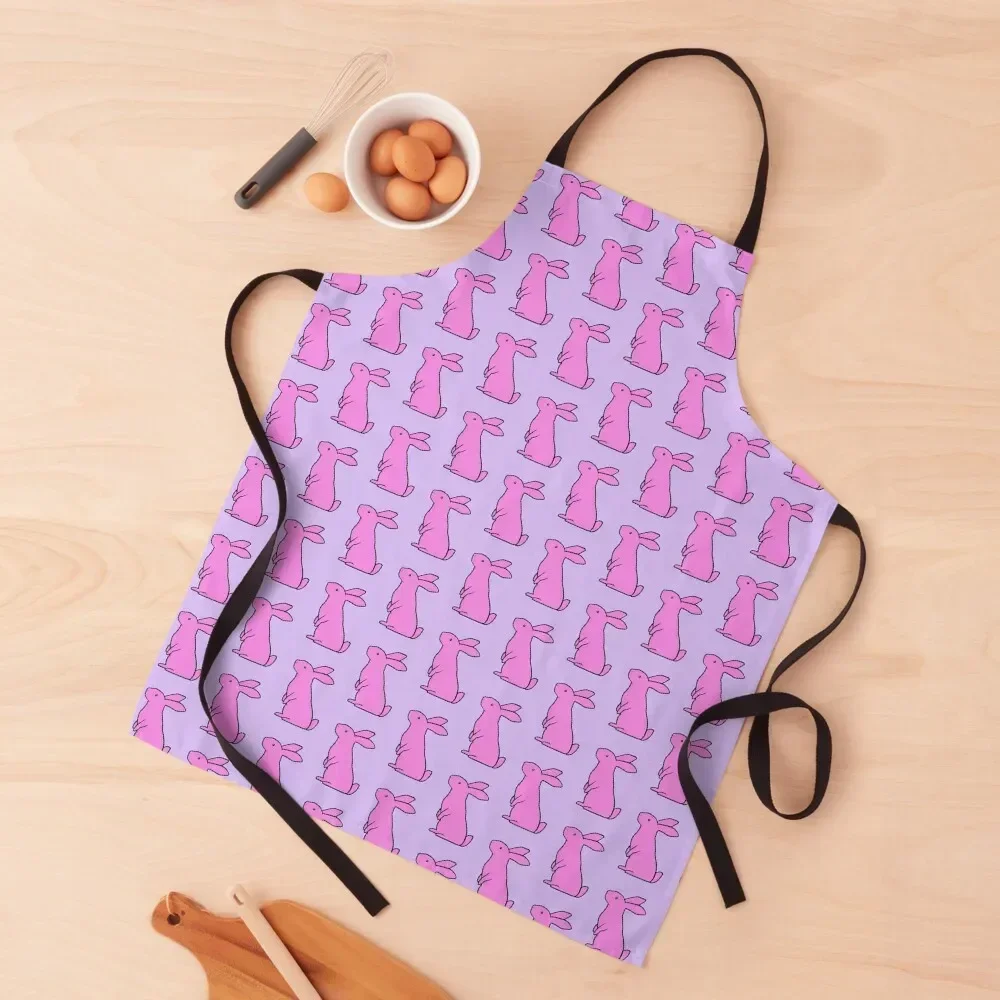 

Simple rabbit - pink Apron Kitchen Items For Home For Hairdresser cook wear Salon Apron